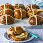 chocolate-spice-hot-cross-buns